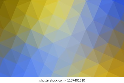 Light Blue, Yellow vector abstract polygonal pattern. Colorful illustration in polygonal style with gradient. Brand-new style for your business design.