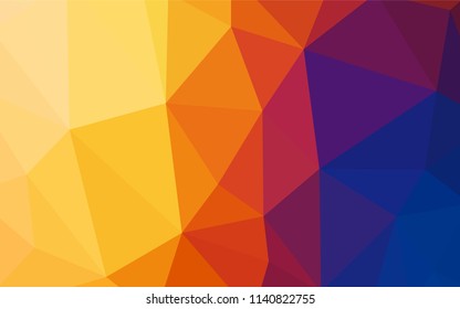 Light Blue, Yellow vector abstract mosaic pattern. A sample with polygonal shapes. Brand new style for your business design.