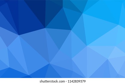 Light Blue, Yellow vector abstract polygonal pattern. Triangular geometric sample with gradient.  Polygonal design for your web site.