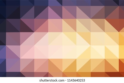 Light Blue, Yellow vector abstract mosaic background. Creative illustration in halftone style with triangles. A new texture for your web site.