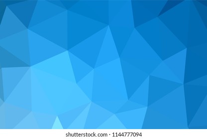 Light Blue, Yellow vector abstract polygonal background. Creative illustration in halftone style with triangles. Pattern for a brand book's backdrop.