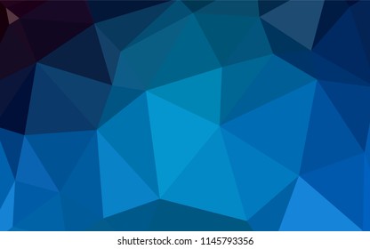 Light Blue, Yellow vector abstract mosaic pattern. Elegant bright polygonal illustration with gradient. Completely new template for your banner.