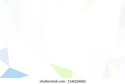 Light Blue, Yellow vector abstract polygonal pattern. Shining polygonal illustration, which consist of triangles. Brand new design for your business.
