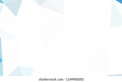 Light Blue, Yellow vector abstract polygonal background. Geometric illustration in Origami style with gradient.  Triangular pattern for your design.