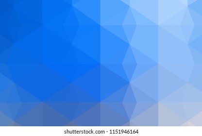 Light Blue, Yellow vector abstract mosaic background. Elegant bright polygonal illustration with gradient. Polygonal design for your web site.