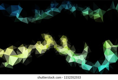 Light Blue, Yellow vector abstract polygonal layout. An elegant bright illustration with gradient. The elegant pattern can be used as part of a brand book.