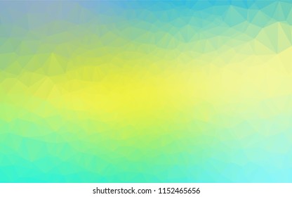 Light Blue, Yellow vector abstract mosaic background. A completely new color illustration in a vague style. Brand new design for your business.