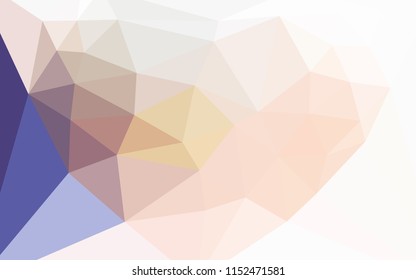 Light Blue, Yellow vector abstract mosaic background with a heart in a centre. Polygonal illustration, which consists of triangles. Best triangular design for your business.