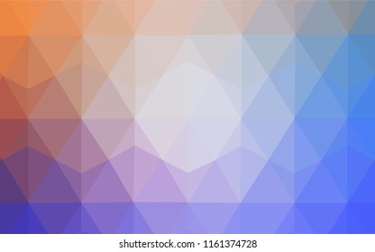 Light Blue, Yellow vector abstract polygonal background. Elegant bright polygonal illustration with gradient. Brand new design for your business.