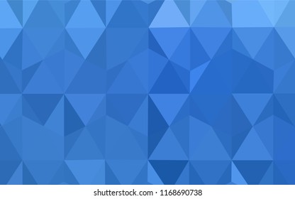 Light Blue, Yellow vector abstract mosaic pattern. A completely new color illustration in a polygonal style. Best triangular design for your business.