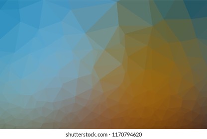 Light Blue, Yellow vector abstract polygonal layout. A sample with polygonal shapes. Brand new design for your business.