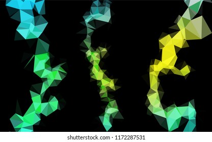 Light Blue, Yellow vector abstract mosaic background. Colorful abstract illustration with gradient. The textured pattern can be used for background.