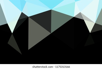 Light Blue, Yellow vector abstract polygonal texture. Shining illustration, which consist of triangles. Brand new style for your business design.
