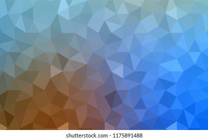 Light Blue, Yellow vector abstract polygonal pattern. Colorful abstract illustration with triangles. Textured pattern for your backgrounds.