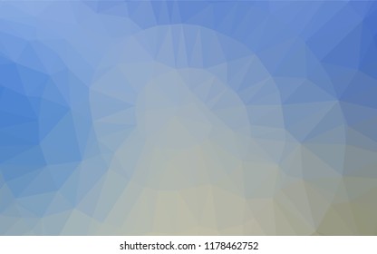 Light Blue, Yellow vector abstract mosaic pattern. Colorful abstract illustration with gradient. The textured pattern can be used for background.