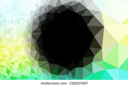 Light Blue, Yellow vector abstract mosaic background. A sample with polygonal shapes. The textured pattern can be used for background.