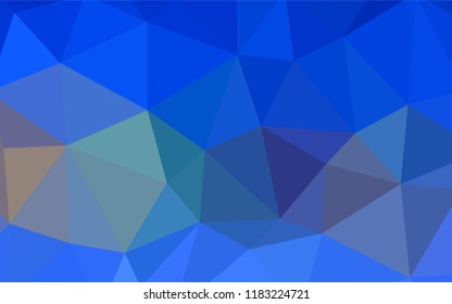 Light Blue, Yellow vector abstract polygonal pattern. Shining colorful illustration with triangles. Completely new template for your banner.