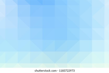 Light Blue, Yellow vector abstract mosaic background. Elegant bright polygonal illustration with gradient. A completely new design for your leaflet.