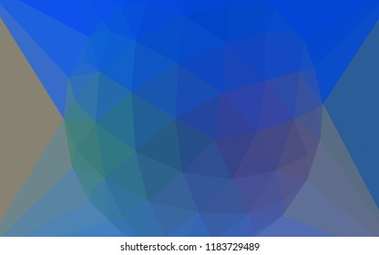 Light Blue, Yellow vector abstract polygonal pattern with a gem in a centre. Illustration in Origami style with gradient. New template for your brand book.