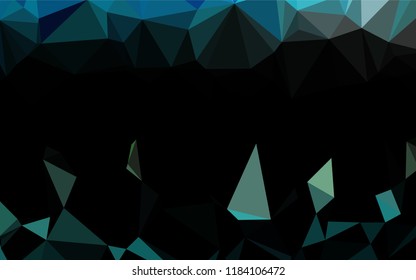 Light Blue, Yellow vector abstract mosaic background. Geometric illustration in Origami style with gradient.  A completely new design for your business.