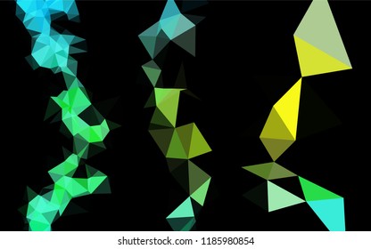 Light Blue, Yellow vector abstract mosaic backdrop. A completely new color illustration in a vague style. The polygonal design can be used for your web site.