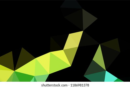 Light Blue, Yellow vector abstract mosaic pattern. Brand new colored illustration in blurry style with gradient. Triangular pattern for your business design.
