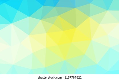 Light Blue, Yellow vector abstract mosaic backdrop. Brand new colored illustration in blurry style with gradient. The textured pattern can be used for background.