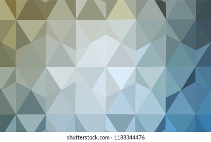 Light Blue, Yellow vector abstract mosaic background. A completely new color illustration in a polygonal style. Polygonal design for your web site.