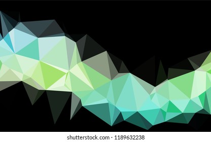 Light Blue, Yellow vector abstract polygonal cover. Brand new colored illustration in blurry style with gradient. The polygonal design can be used for your web site.