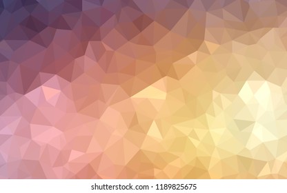 Light Blue, Yellow vector abstract polygonal pattern. Shining polygonal illustration, which consist of triangles. Polygonal design for your web site.