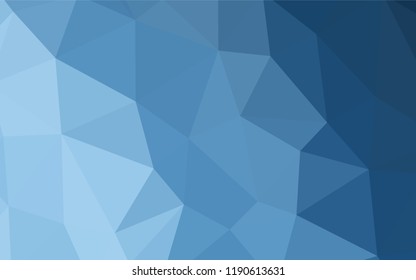 Light Blue, Yellow vector abstract mosaic background. Elegant bright polygonal illustration with gradient. Brand new style for your business design.