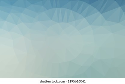 Light Blue, Yellow vector abstract mosaic pattern. Geometric illustration in Origami style with gradient.  A completely new template for your business design.