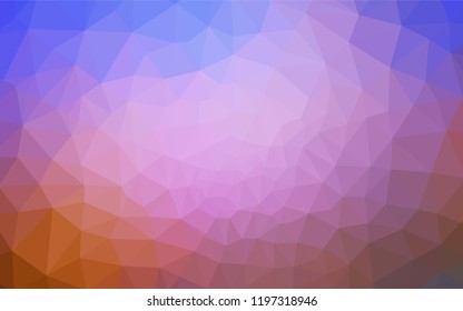 Light Blue, Yellow vector abstract mosaic background. Colorful illustration in abstract style with triangles. A completely new design for your leaflet.