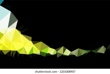 Light Blue, Yellow vector abstract polygonal cover. A sample with polygonal shapes. The completely new template can be used for your brand book.