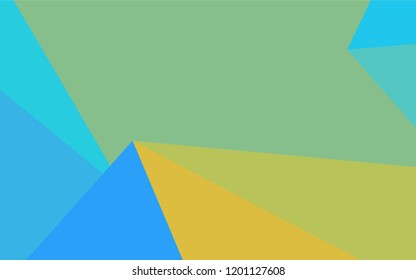 Light Blue, Yellow vector abstract mosaic background. Shining illustration, which consist of triangles. The elegant pattern can be used as part of a brand book.