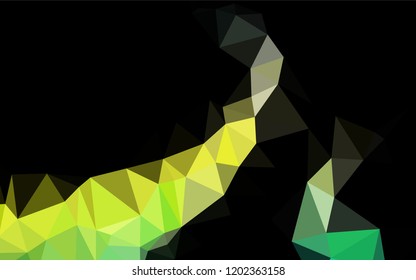 Light Blue, Yellow vector abstract polygonal layout. Modern geometrical abstract illustration with gradient. A completely new template for your business design.