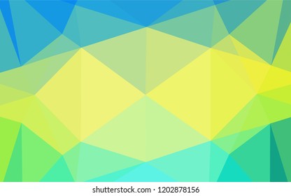 Light Blue, Yellow vector abstract mosaic backdrop. Brand new colored illustration in blurry style with gradient. The completely new template can be used for your brand book.
