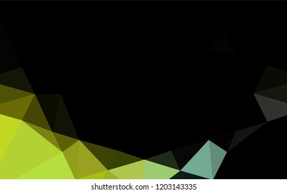 Light Blue, Yellow vector abstract polygonal texture. A completely new color illustration in a vague style. A completely new template for your business design.