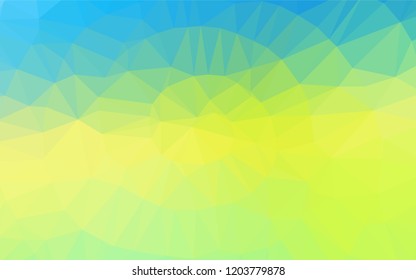 Light Blue, Yellow vector abstract mosaic pattern. Colorful illustration in abstract style with gradient. The elegant pattern can be used as part of a brand book.