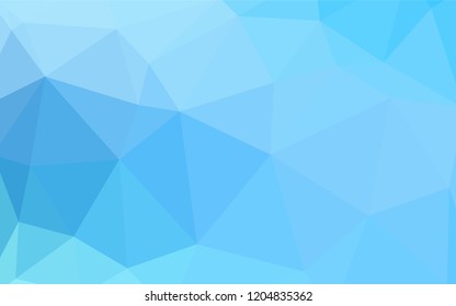 Light Blue, Yellow vector abstract polygonal background. Polygonal abstract illustration with gradient. Pattern for a brand book's backdrop.