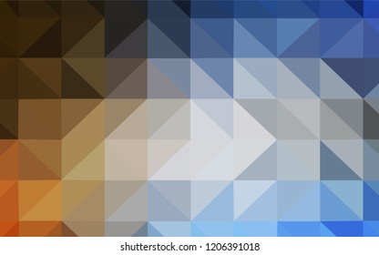 Light Blue, Yellow vector abstract mosaic pattern. Polygonal abstract illustration with gradient. Textured pattern for your backgrounds.