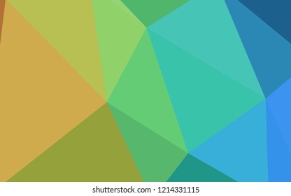 Light Blue, Yellow vector abstract mosaic background. Polygonal abstract illustration with gradient. A new texture for your web site.