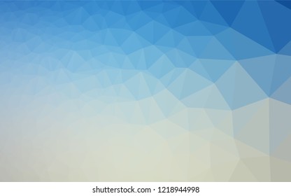 Light Blue, Yellow vector abstract polygonal layout. Modern geometrical abstract illustration with gradient. The polygonal design can be used for your web site.