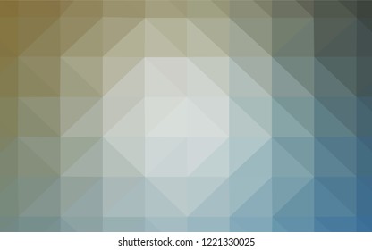 Light Blue, Yellow vector abstract polygonal pattern. Elegant bright polygonal illustration with gradient. Brand new style for your business design.
