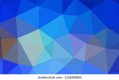 Light Blue, Yellow vector abstract polygonal background. Colorful abstract illustration with triangles. Best triangular design for your business.