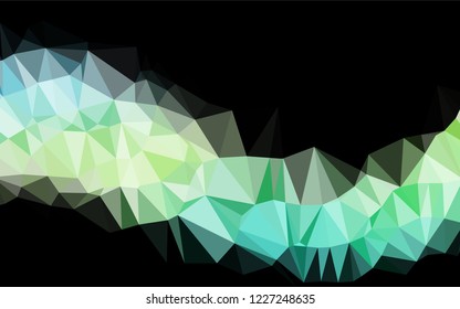 Light Blue, Yellow vector abstract polygonal cover. Colorful illustration in abstract style with gradient. Brand new design for your business.