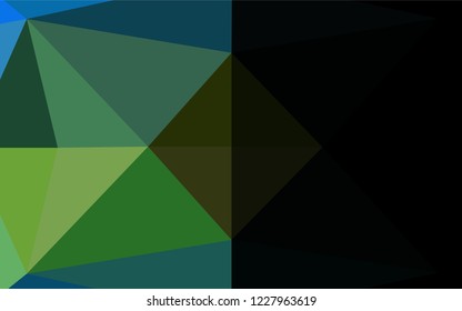 Light Blue, Yellow vector abstract polygonal texture. Creative geometric illustration in Origami style with gradient. A completely new template for your business design.