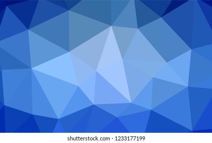 Light Blue, Yellow vector abstract mosaic pattern. Triangular geometric sample with gradient.  Brand new style for your business design.
