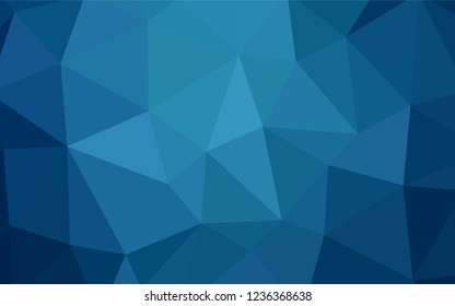 Light Blue, Yellow vector abstract polygonal pattern. Triangular geometric sample with gradient.  Brand new design for your business.