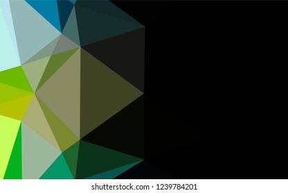 Light Blue, Yellow vector abstract polygonal texture. Colorful illustration in abstract style with gradient. The polygonal design can be used for your web site.